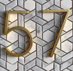 Gold Modern House Numbers – Home Decor, Address Display