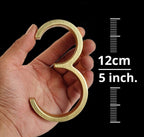 Gold Modern House Numbers – Home Decor, Address Display