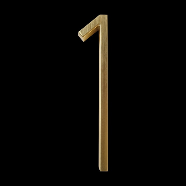 Gold Modern House Numbers – Home Decor, Address Display