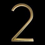 Gold Modern House Numbers – Home Decor, Address Display