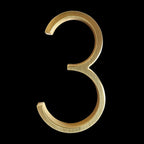 Gold Modern House Numbers – Home Decor, Address Display