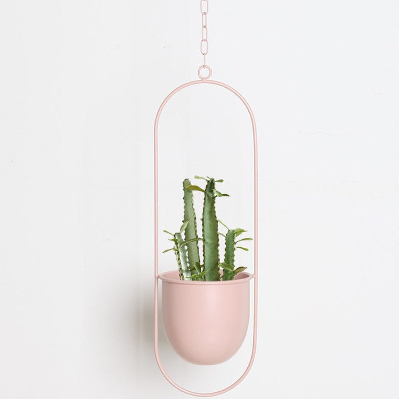 Hanging Plant Pot Holder made of Metal – Home Decor, Indoor Gardening