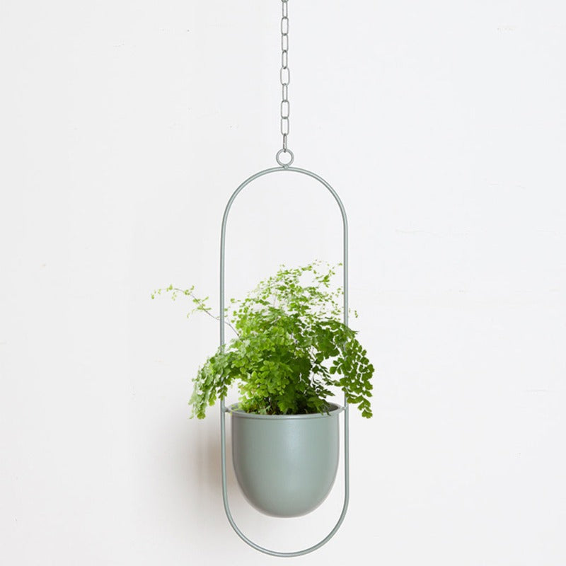 Hanging Plant Pot Holder made of Metal – Home Decor, Indoor Gardening