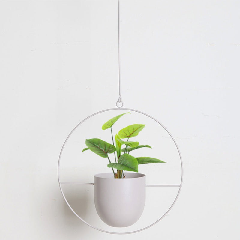 Hanging Plant Pot Holder made of Metal – Home Decor, Indoor Gardening