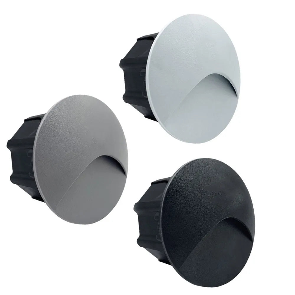 LED Recessed Wall Lamp 3W Waterproof IP65 – Outdoor Lighting, Staircase, Balcony