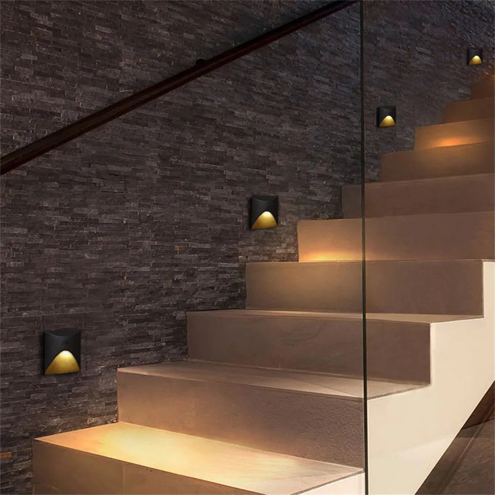 LED Recessed Wall Lamp 3W Waterproof IP65 – Outdoor Lighting, Staircase, Balcony