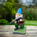 Military Garden Gnome with Camouflage Uniform – Outdoor Decor, Unique Gift