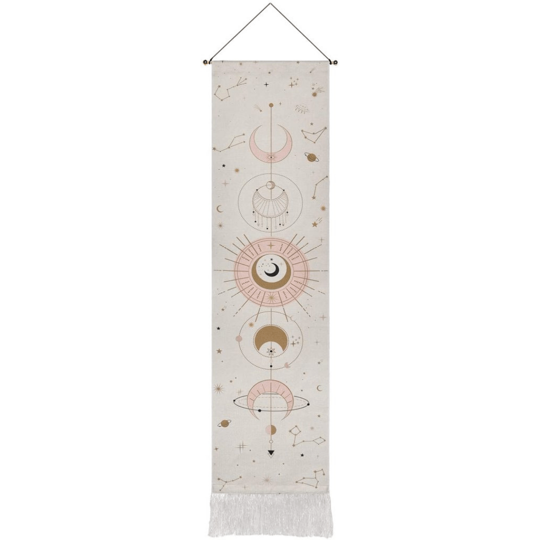 Moon Phases Wall Hanging Tapestry – Home Decor, Gift