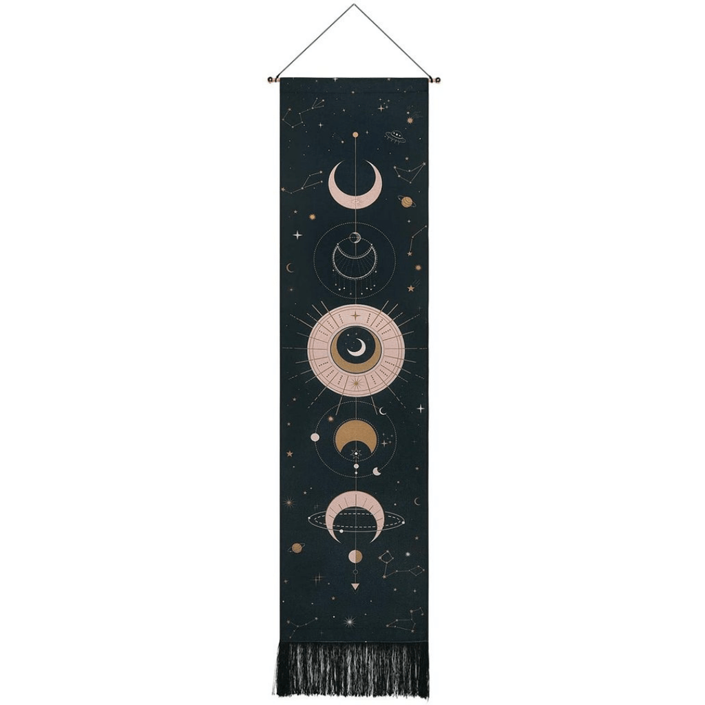 Moon Phases Wall Hanging Tapestry – Home Decor, Gift