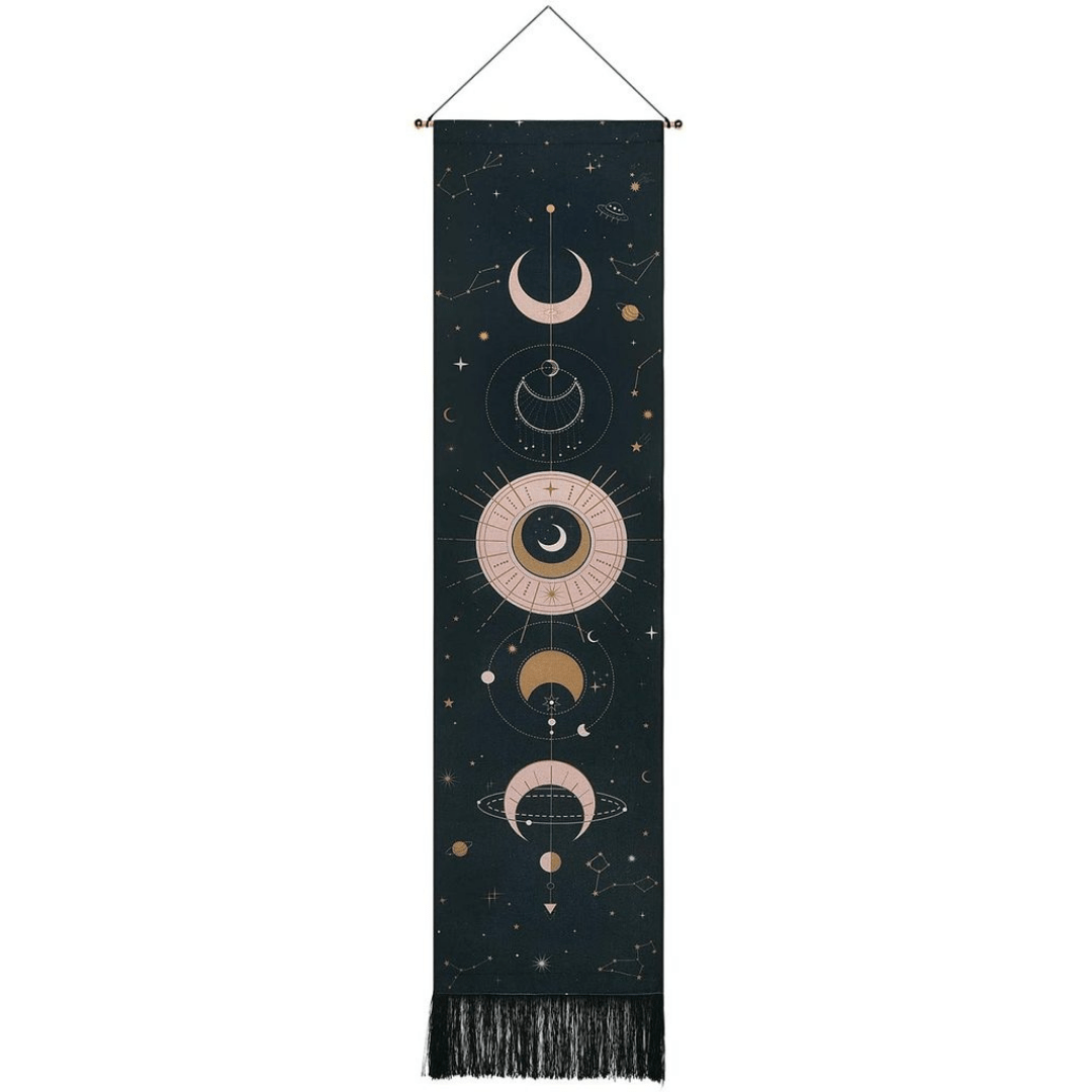 Moon Phases Wall Hanging Tapestry – Home Decor, Gift