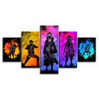 Naruto Anime Canvas Wall Art Painting | 5 Piece Set – Home Decor, Gift