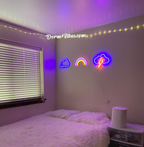 Neon Rainbow Shield BowLift – Gaming, Home Office
