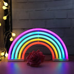 Neon Rainbow Shield BowLift – Gaming, Home Office