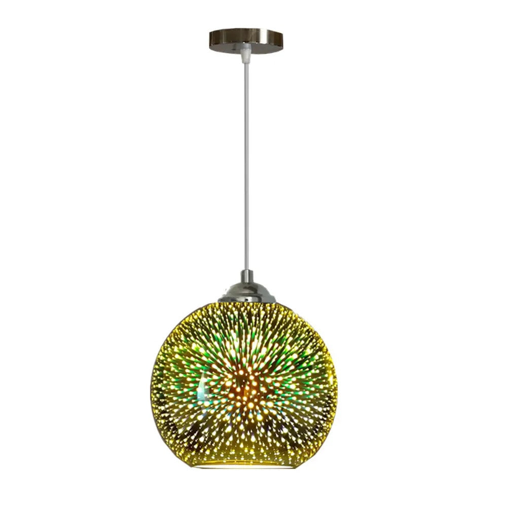 Perforated Glass Ceiling Light – Modern Home Decor, Ambient Lighting