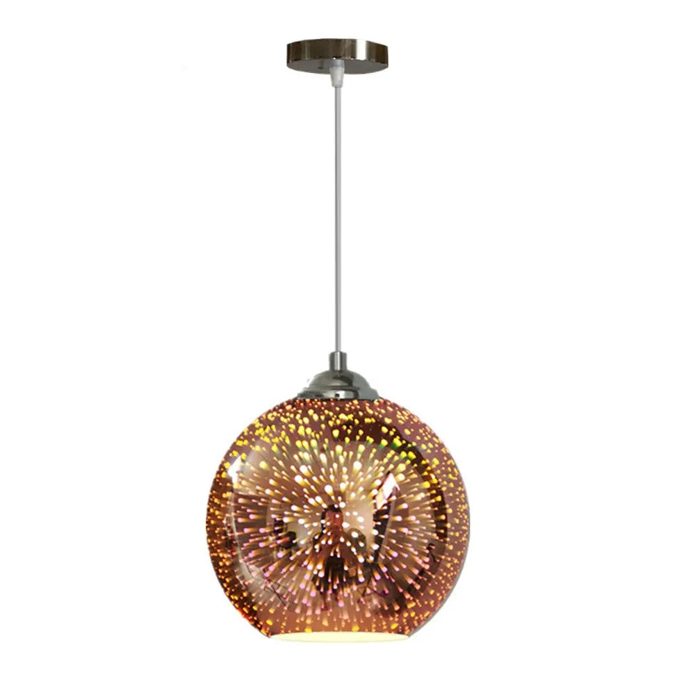 Perforated Glass Ceiling Light – Modern Home Decor, Ambient Lighting