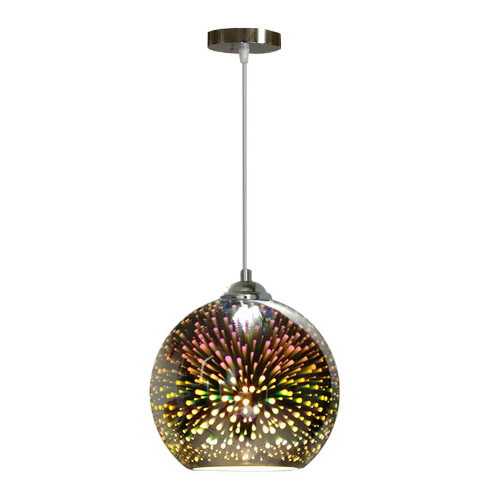 Perforated Glass Ceiling Light – Modern Home Decor, Ambient Lighting