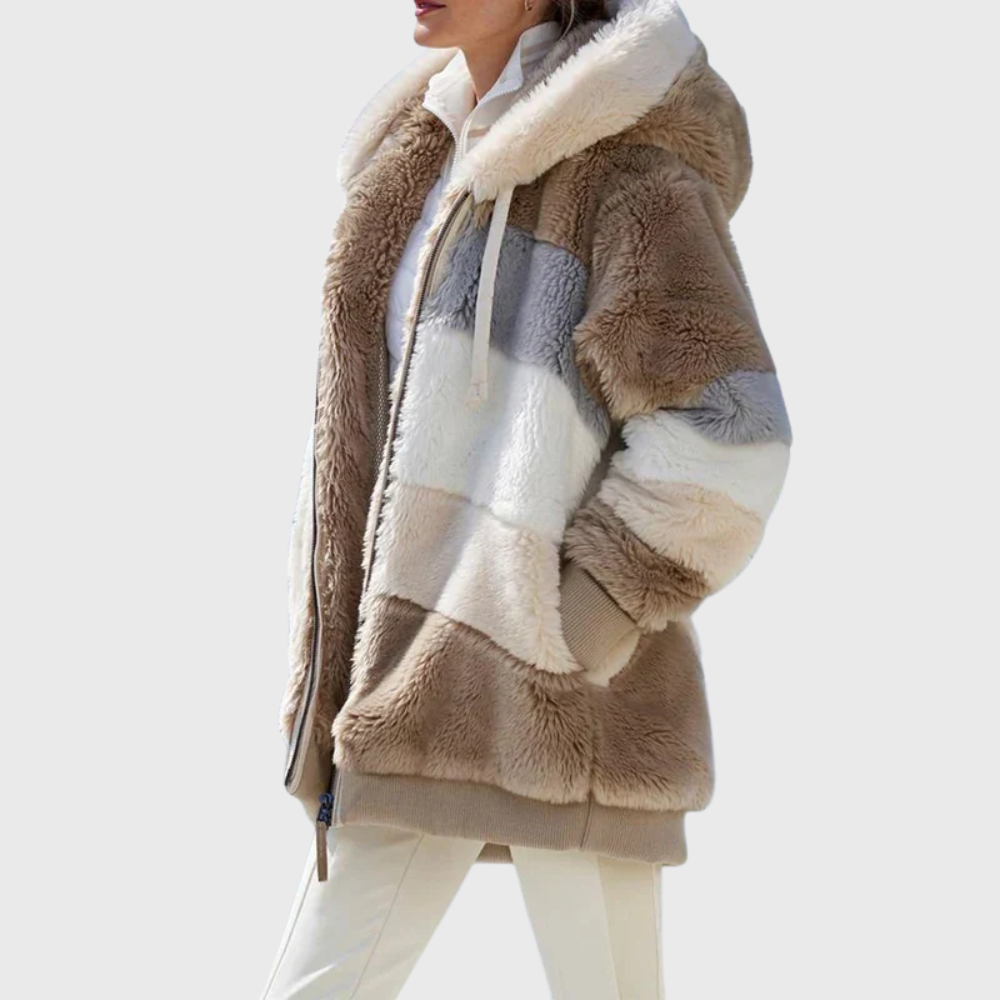 Women's Elegant Multicolor Warm Puffer Jacket – Casual Wear, Outdoor Activities