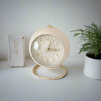 Retro Vintage Gold Accent Alarm Clock – Home Office, Gift