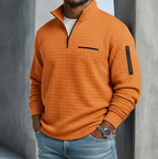 Men's Casual Long Sleeve Waffle Shirt – Everyday Wear, Comfortable Style