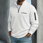 Men's Casual Long Sleeve Waffle Shirt – Everyday Wear, Comfortable Style