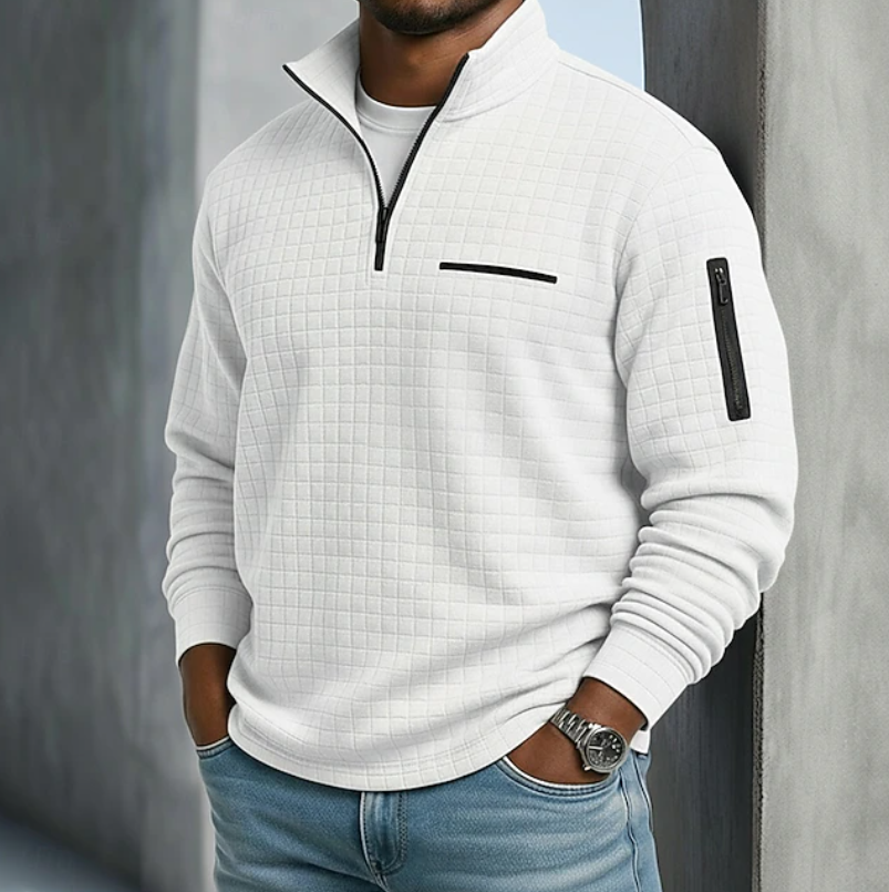 Men's Casual Long Sleeve Waffle Shirt – Everyday Wear, Comfortable Style
