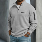 Men's Casual Long Sleeve Waffle Shirt – Everyday Wear, Comfortable Style