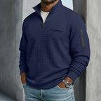 Men's Casual Long Sleeve Waffle Shirt – Everyday Wear, Comfortable Style