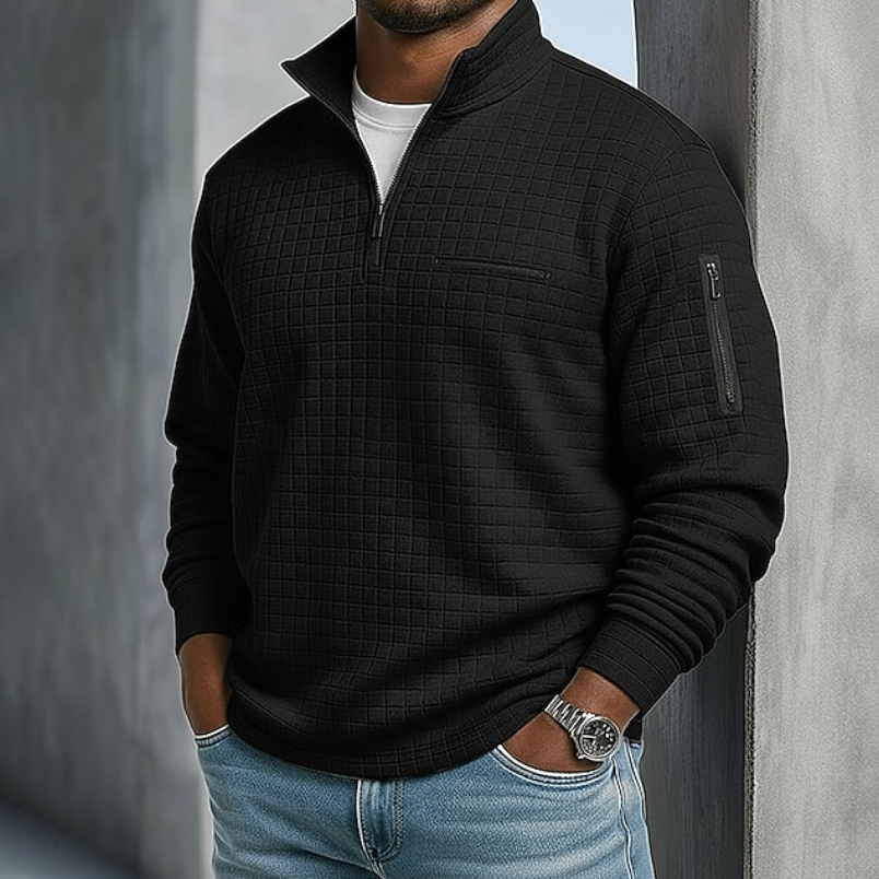 Men's Casual Long Sleeve Waffle Shirt – Everyday Wear, Comfortable Style