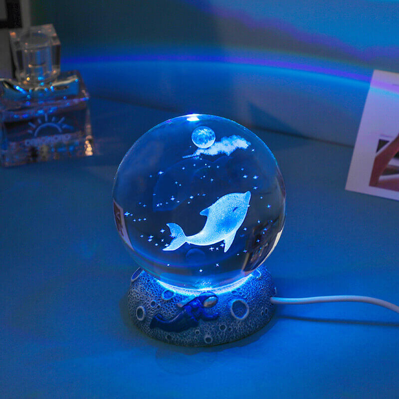 Underwater World Crystal Ball Night Light – Home Decor, Gift