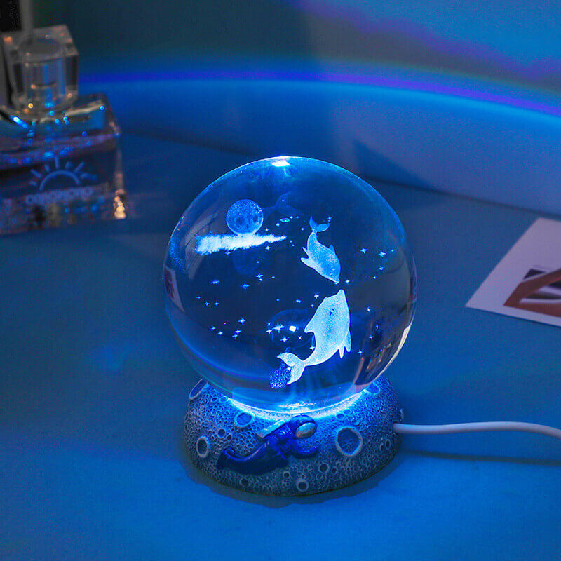 Underwater World Crystal Ball Night Light – Home Decor, Gift