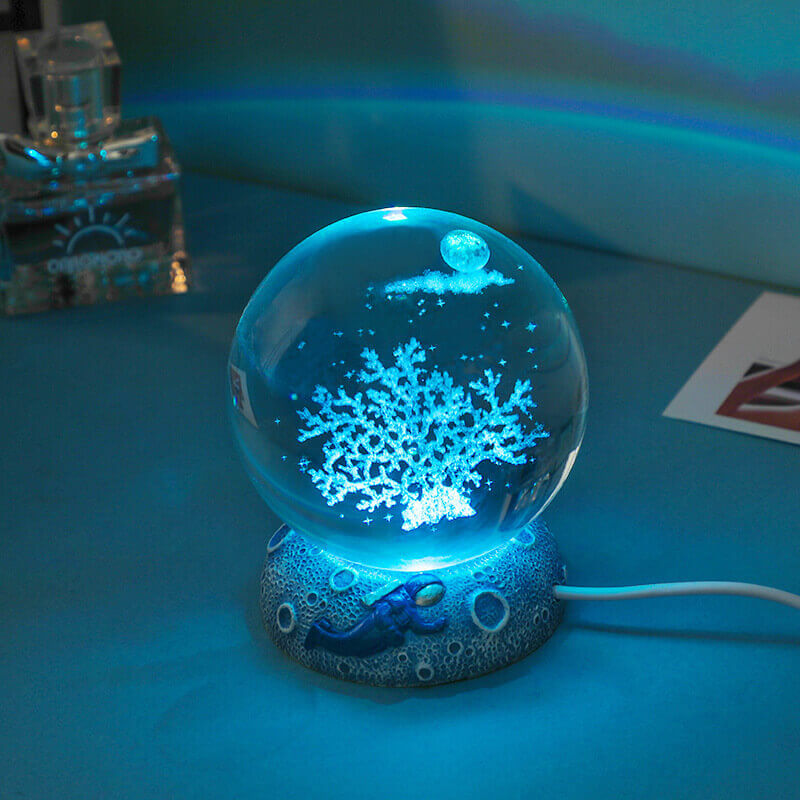 Underwater World Crystal Ball Night Light – Home Decor, Gift