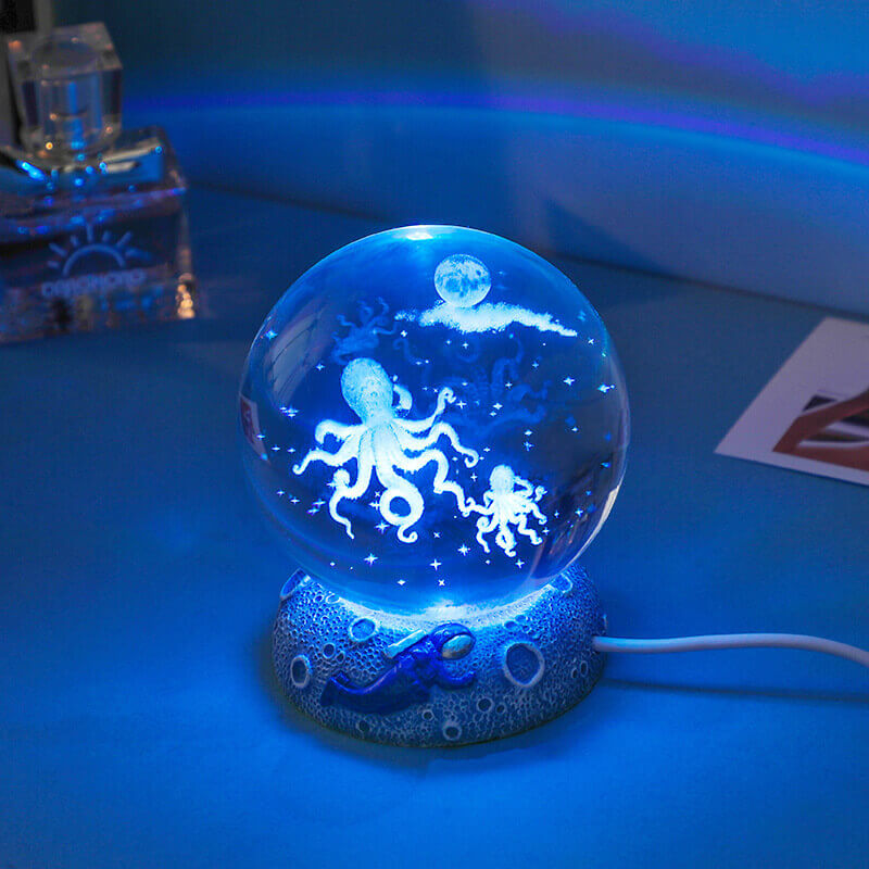 Underwater World Crystal Ball Night Light – Home Decor, Gift