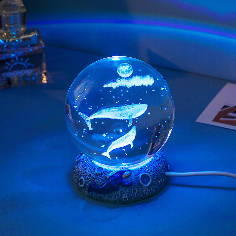 Underwater World Crystal Ball Night Light – Home Decor, Gift