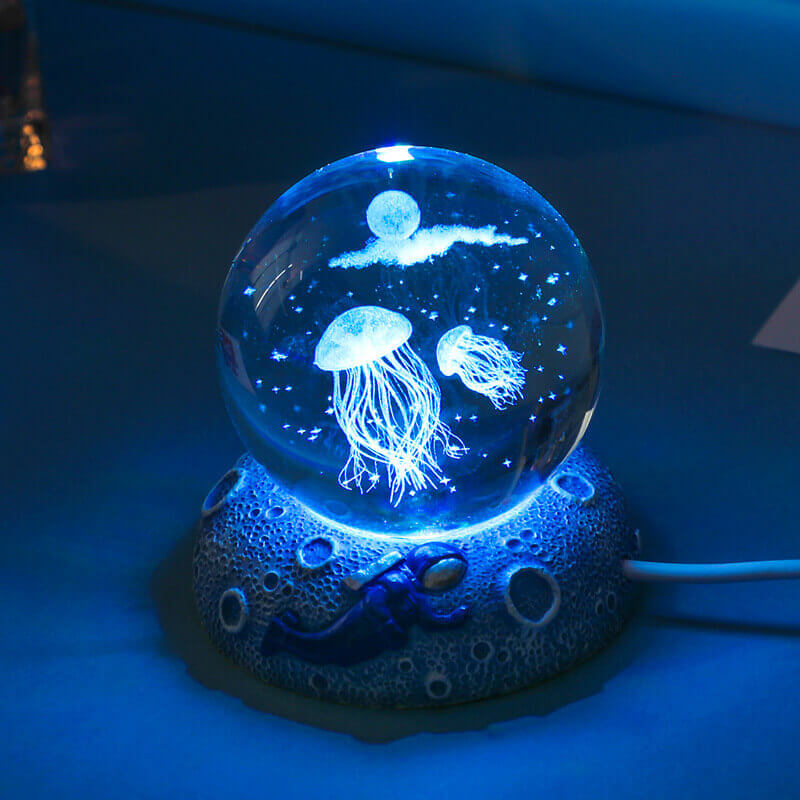 Underwater World Crystal Ball Night Light – Home Decor, Gift