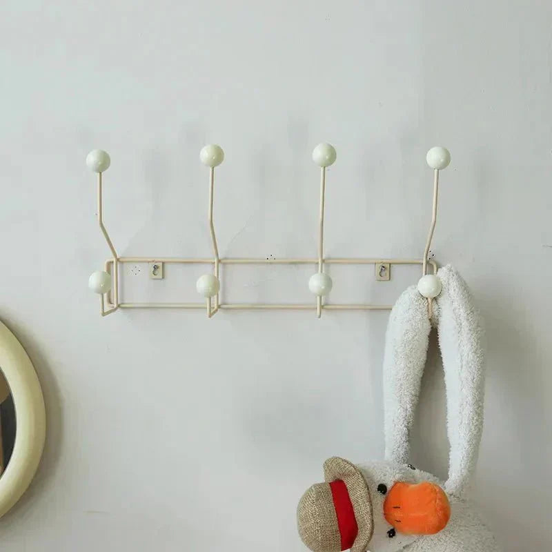 Vintage Metal Coat Hooks Set – Classic Wardrobe Organizer, Home Décor