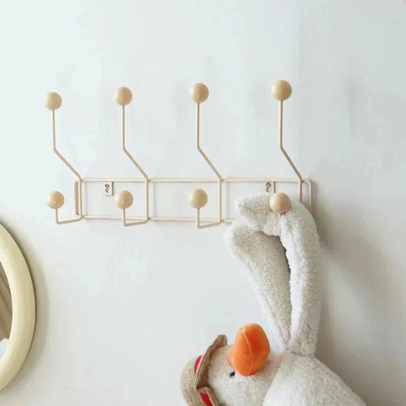 Vintage Metal Coat Hooks Set – Classic Wardrobe Organizer, Home Décor