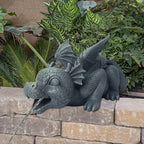 Water Spraying Dragon Statue – Realistic Resin Garden Decoration, Weatherproof
