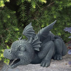 Water Spraying Dragon Statue – Realistic Resin Garden Decoration, Weatherproof