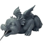 Water Spraying Dragon Statue – Realistic Resin Garden Decoration, Weatherproof