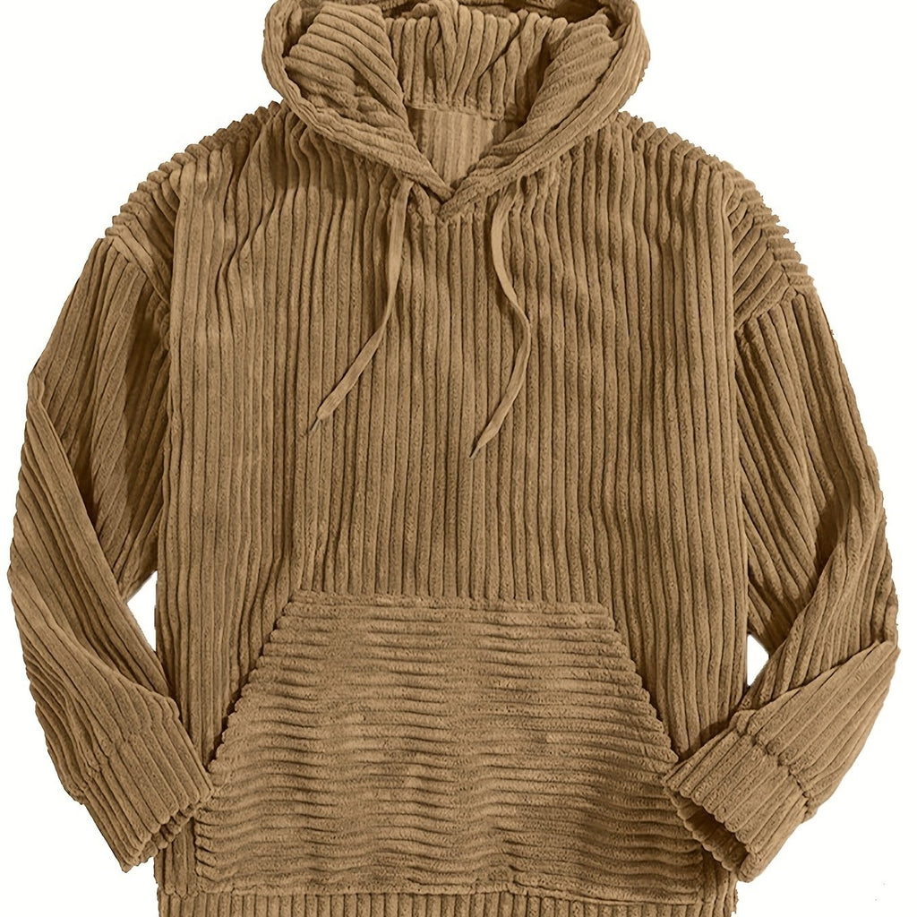 Unisex Ribbed Pullover Hoodie – Casual Wear, Everyday Comfort