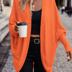 Women's Relaxed Open-Front Cardigan – Casual Wear, Layering