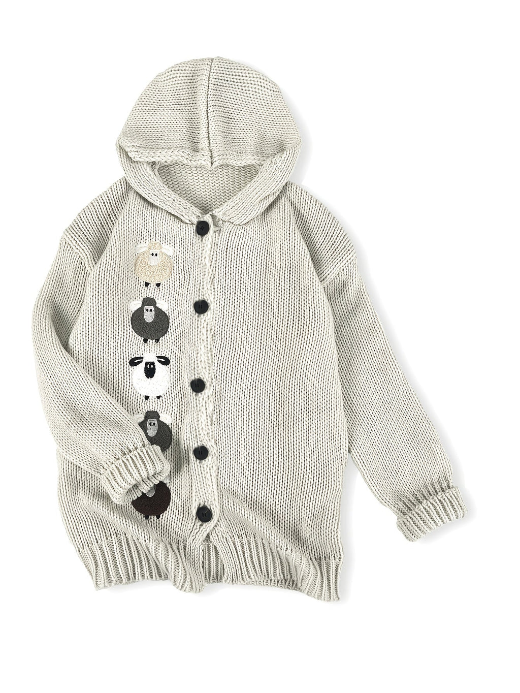 Women's Cozy Hooded Cardigan – Casual Wear, Layering