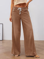 Women's Relaxed Wide-Leg Pants – Casual Wear, Everyday Comfort