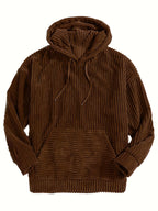 Unisex Ribbed Pullover Hoodie – Casual Wear, Everyday Comfort