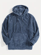 Unisex Ribbed Pullover Hoodie – Casual Wear, Everyday Comfort