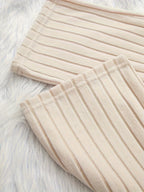 Women's Ribbed Lounge Two-Piece Set – Relaxing, Home Wear