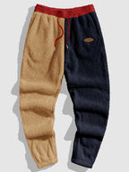 Men's Cozy Color-Block Two-Piece Set – Casual Wear, Comfortable Style