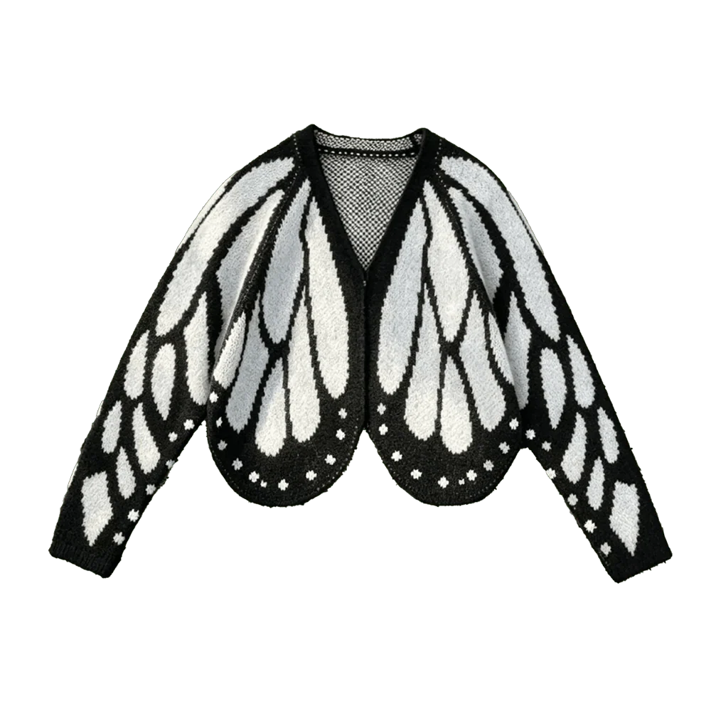 Women's Butterfly Cardigan – Casual Wear, Stylish Layering