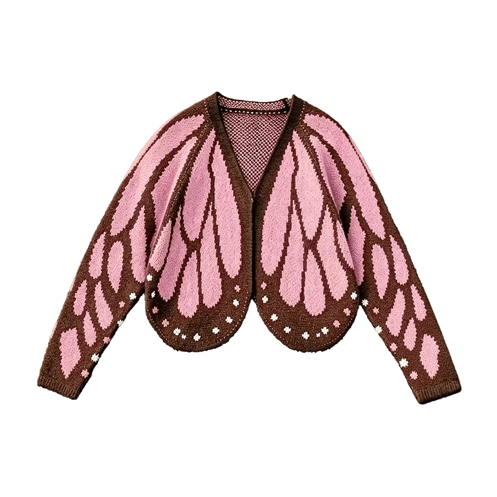 Women's Butterfly Cardigan – Casual Wear, Stylish Layering