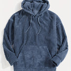 Unisex Ribbed Pullover Hoodie – Casual Wear, Everyday Comfort